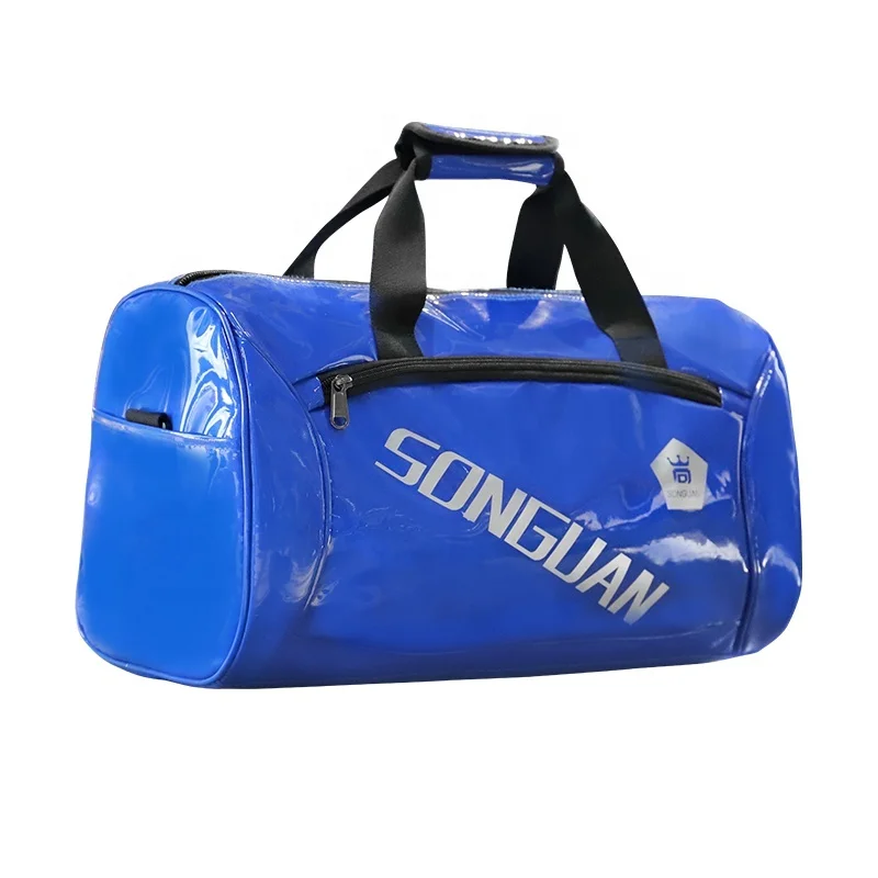 
SG6014 Pearlite layer Waterproof Senior Fitness Sports Gym Bag Luxury PU Leather Colorful Travel Duffel Bag 