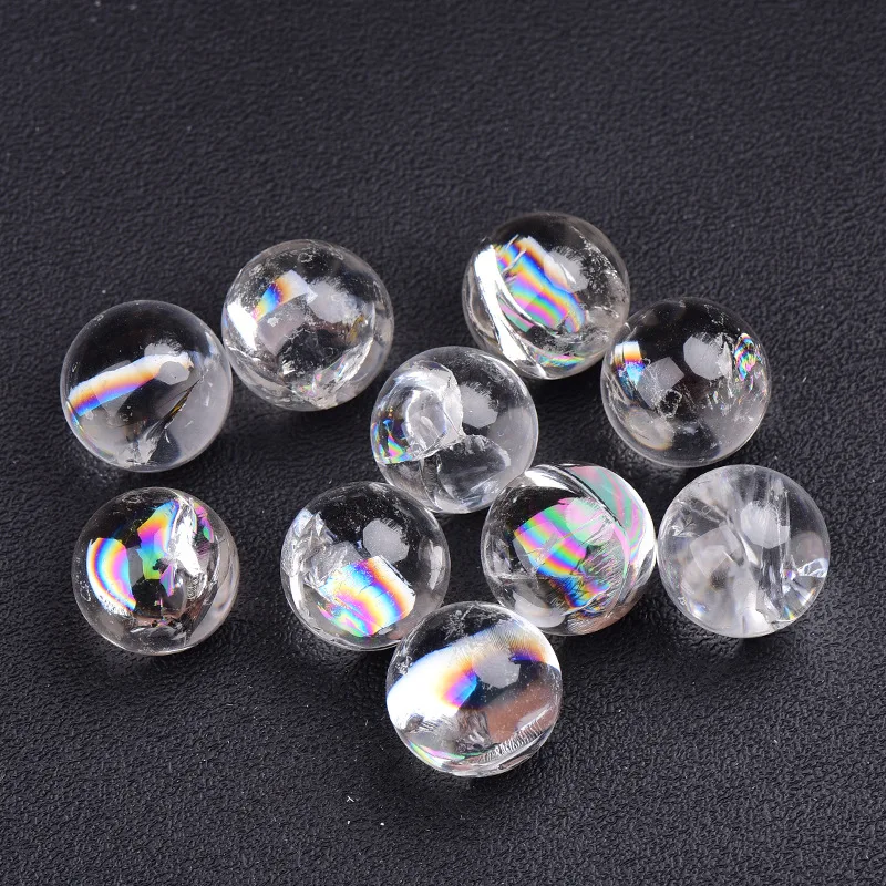 Polished Healing Genuine Mix Prism 20Mm Glass Whole Sale Apatite Clear Quartz 35Mm Stand Mini Big Sphere Crystal