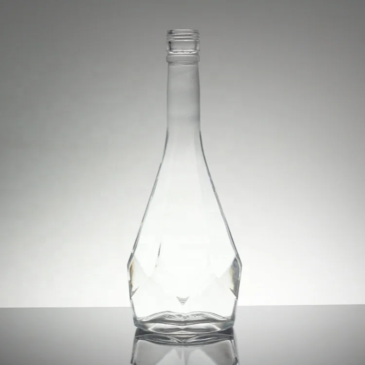 50cl Glass Bottle Hot Stamping Wine Ceramic Style Beverage Bottle