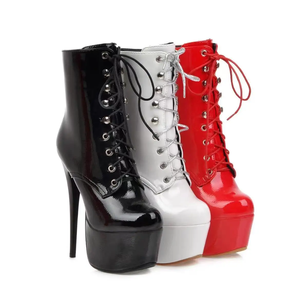 Dropshipping  Fashion style luxury High heels sexy for woman pole dancing ankle boots 2023  hot sale