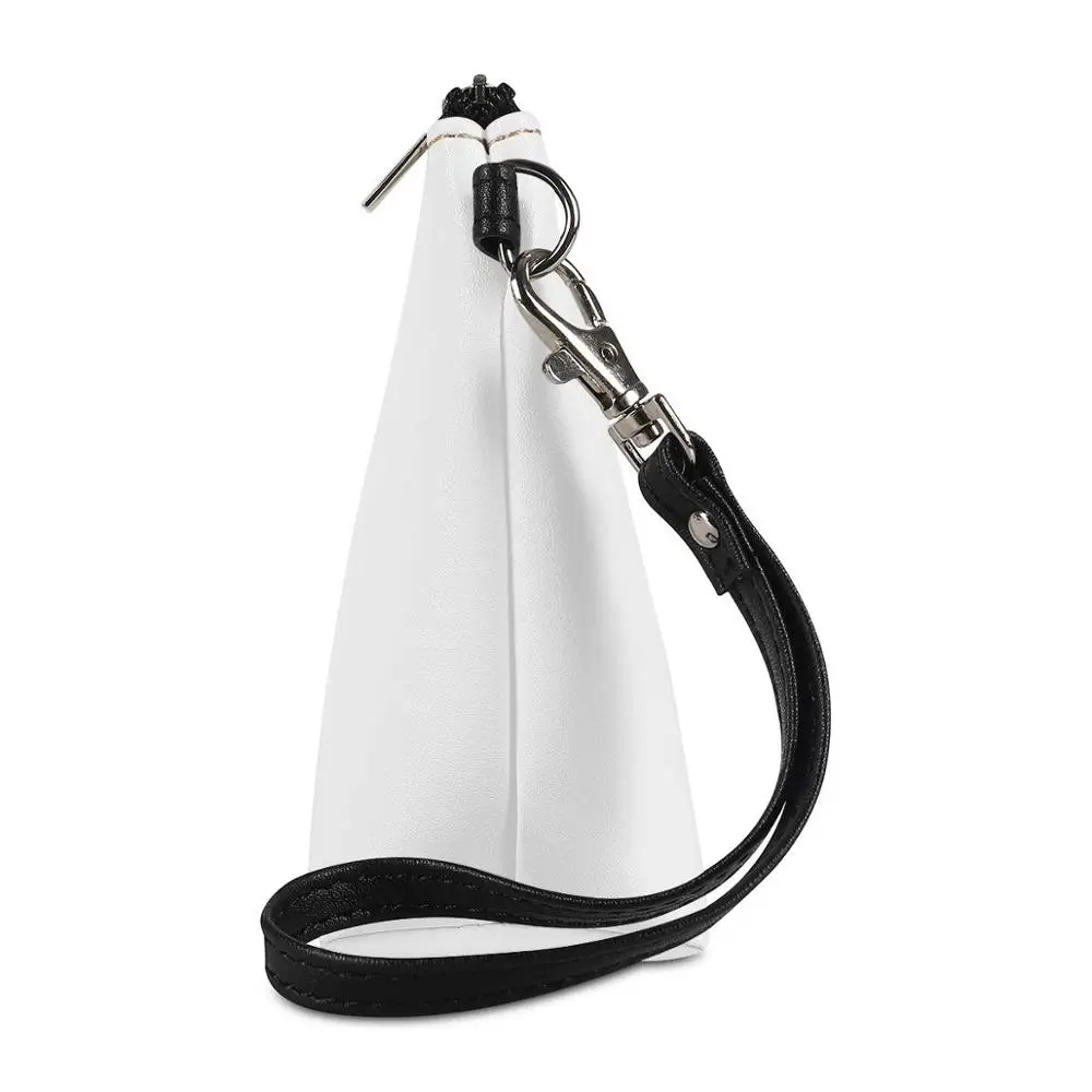 Custom logo Zipper sublimation printed eco friendly small waterproof pu leather women cosmetic bag organizer travel make up