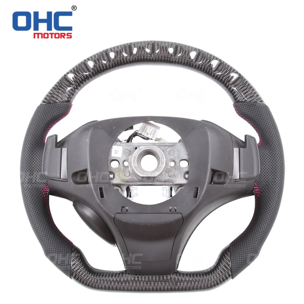 OHC Motors Hot Selling 100% REAL Carbon Fiber LED Steering Wheel for Acura MDX RDX  ILX TLX NSX