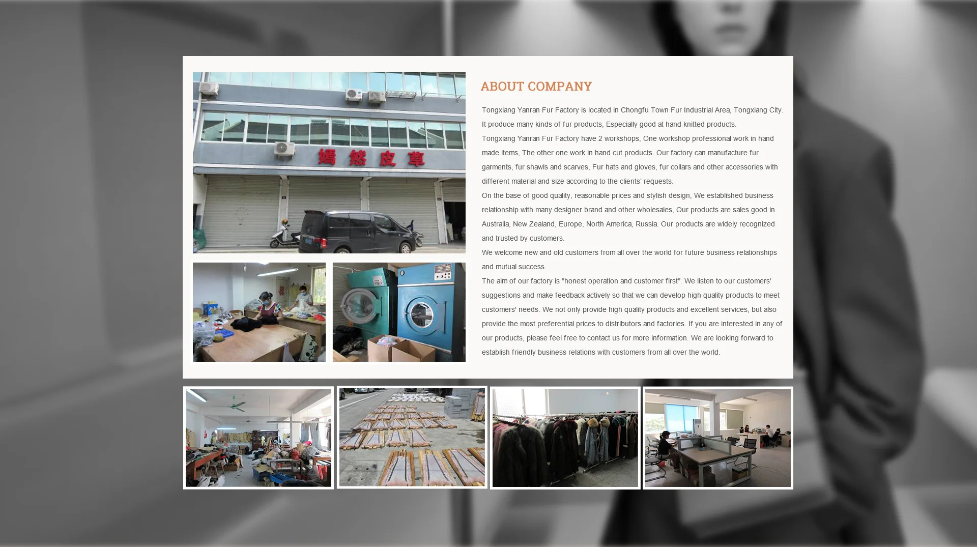 FF755 China Factory  Warm Fur Coat Handknited Faux Fur Jacket for Ladies