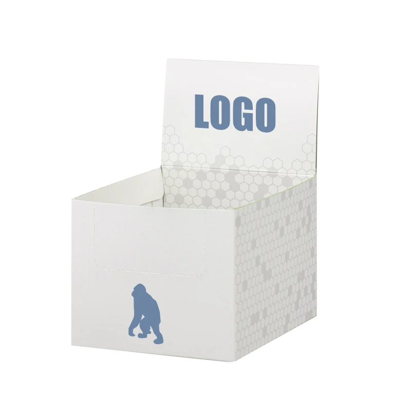 Custom Paper Pop Up master boxes Cardboard Table Counter Top Box Display Case Counter Cardboard Makeup Counter Display Box