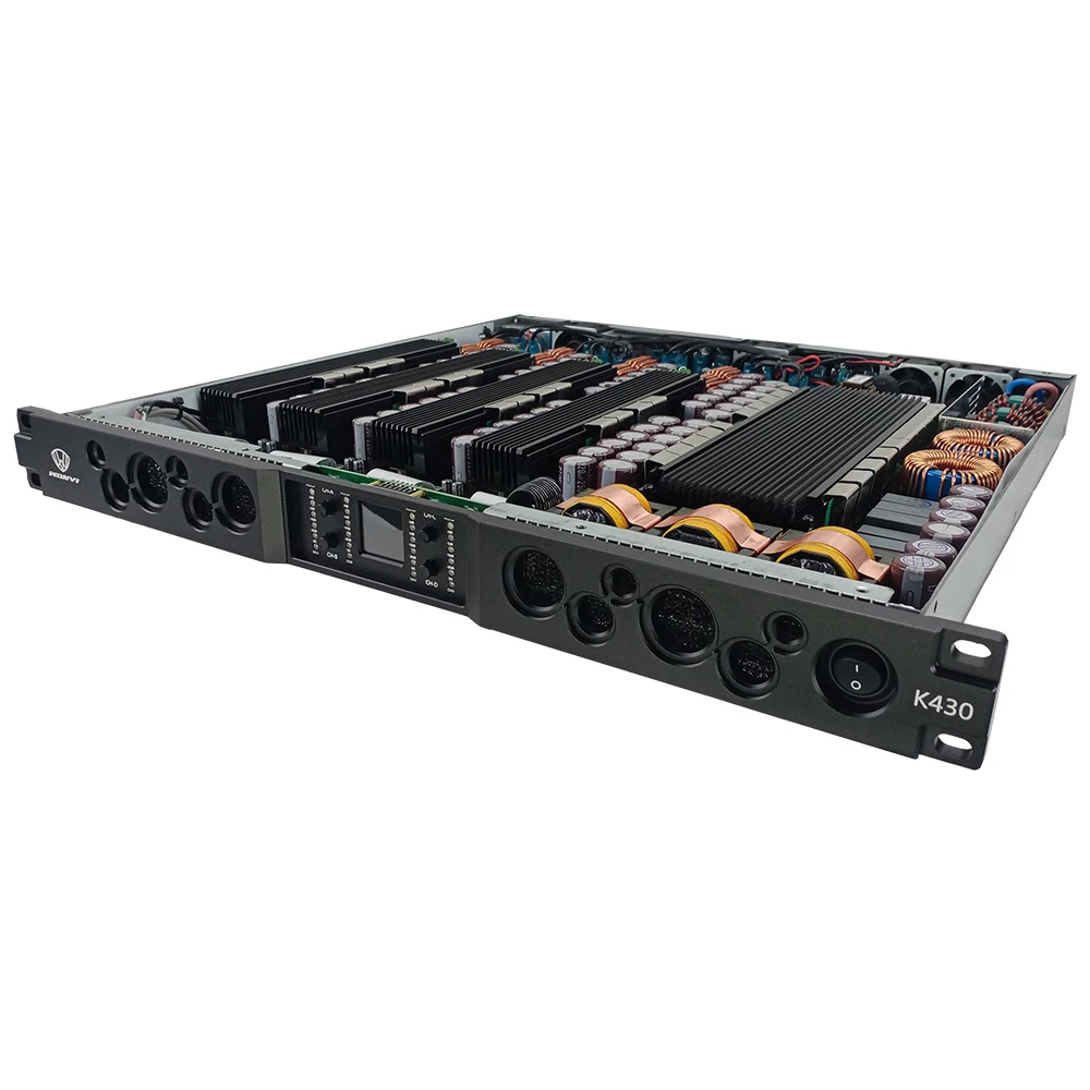 Профессиональный усилитель K430 3000 Вт * 4 класса D идеально подходит для полнодиапазонного динамика и линейного