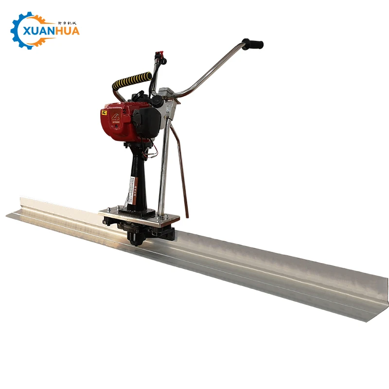 concrete road floor screeding machine ride on concrete vibrating screed ruler laser smooth screed leveling machine
