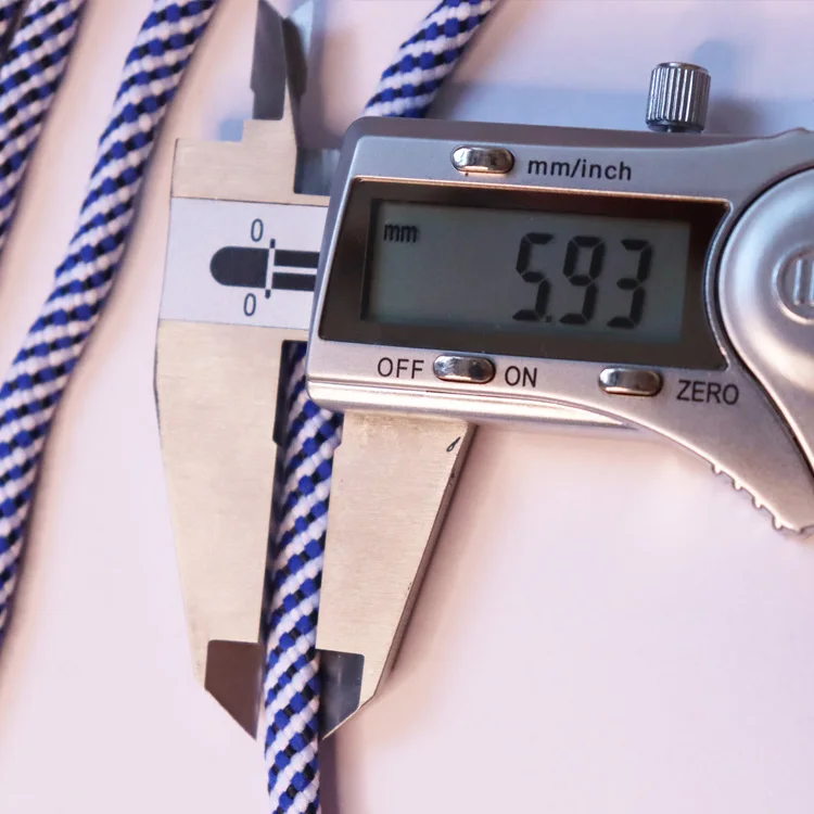 Cotton drawcord braided draw cords for hats pants