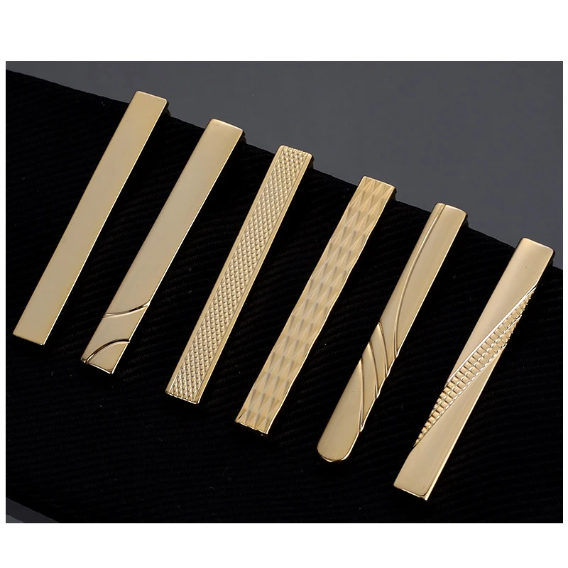 Зажим для галстука мужской золотистый медный галстук длиной 45 мм Аксессуары для галстука рубашки латунь с толстым покрытием от производителя