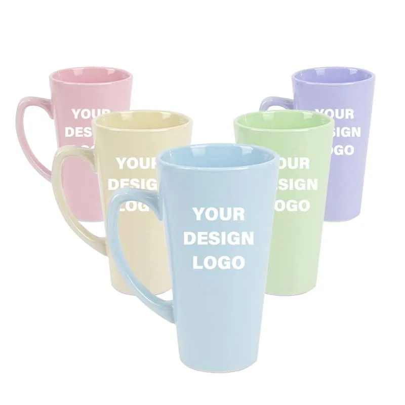 Colorful Sublimation Colorful Popular Nordic 11oz Cute White Sublimation Custom Logo Coffee Mugs Ceramic Mug With Handle