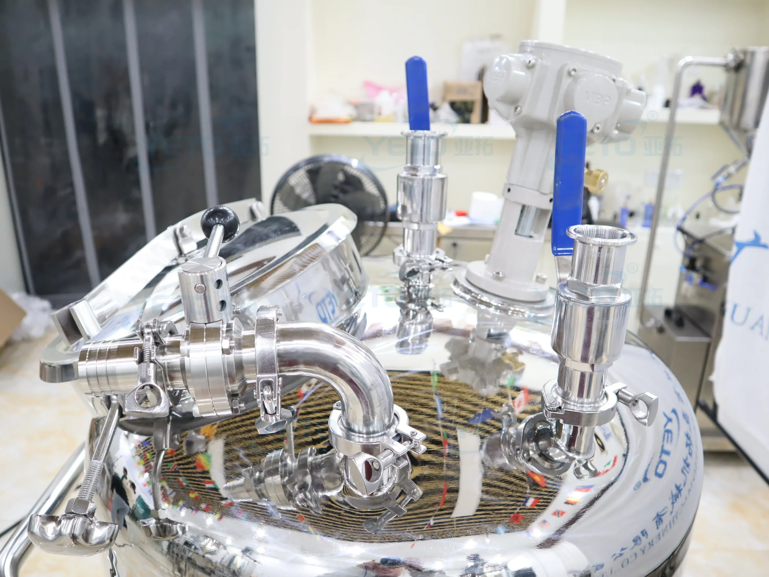 YETO Perfume Oil Mixer Tank Mixing Equipment Essential Oil Fragrance Making Filter Blending Stirring Machine Toner Cosmetic