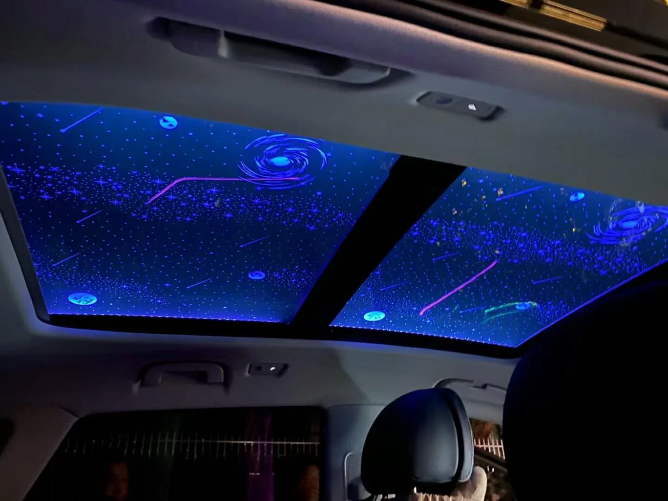 Car Sunroof Decorative Lights Interior Ambient Light Panoramic Starlight Film Top car accessories interior
