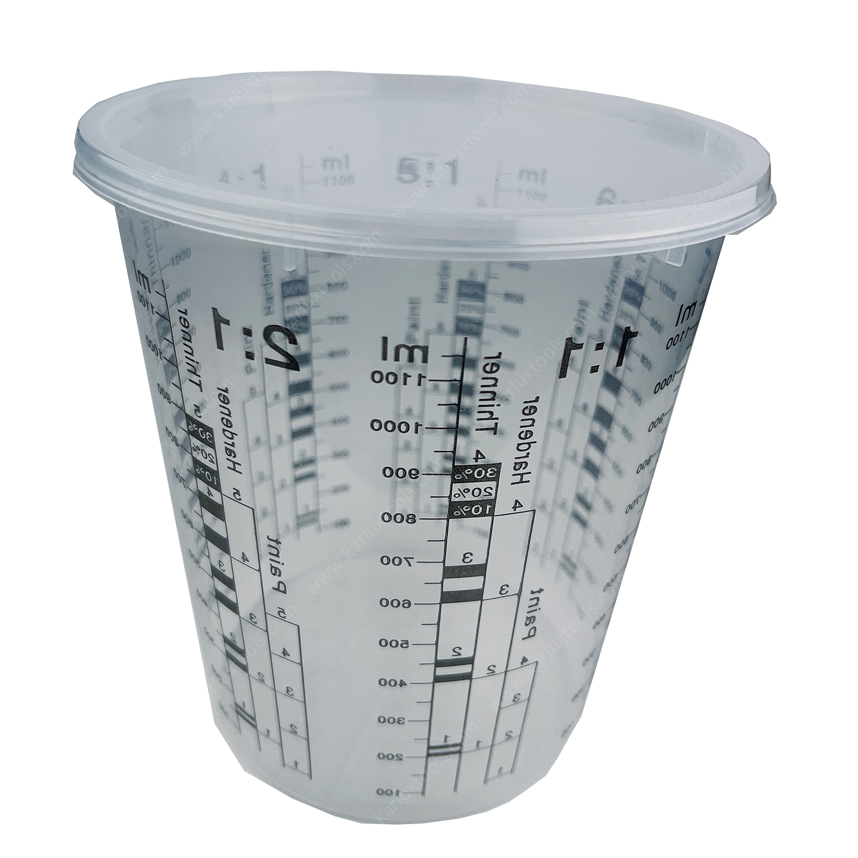 1100ml Plastic Graduated Cups Disposable Measuring Cups Resin Mixing Cups for Stain,Paint Mixing Reusable Multipurpose Mixing