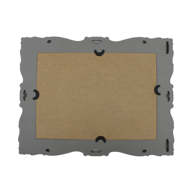 China Custom Design Decorative Wall  White carved wooden mirror frames dressing mirror