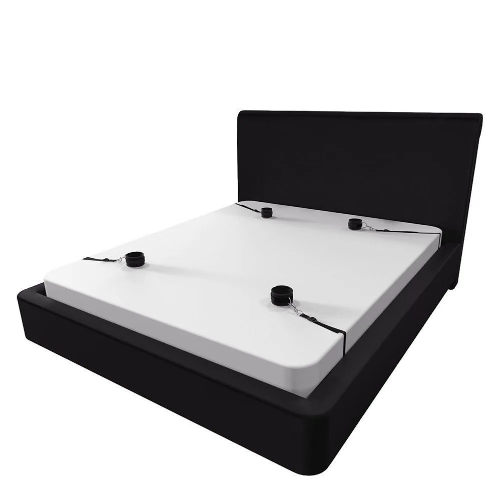 Sm Sex Toys Leather Strap Bed Bondage Bondage With Bed Role-play Bondage Conditioning Props