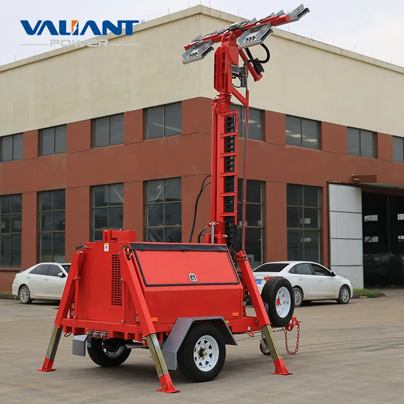 mining diesel lighting tower 6000W lights