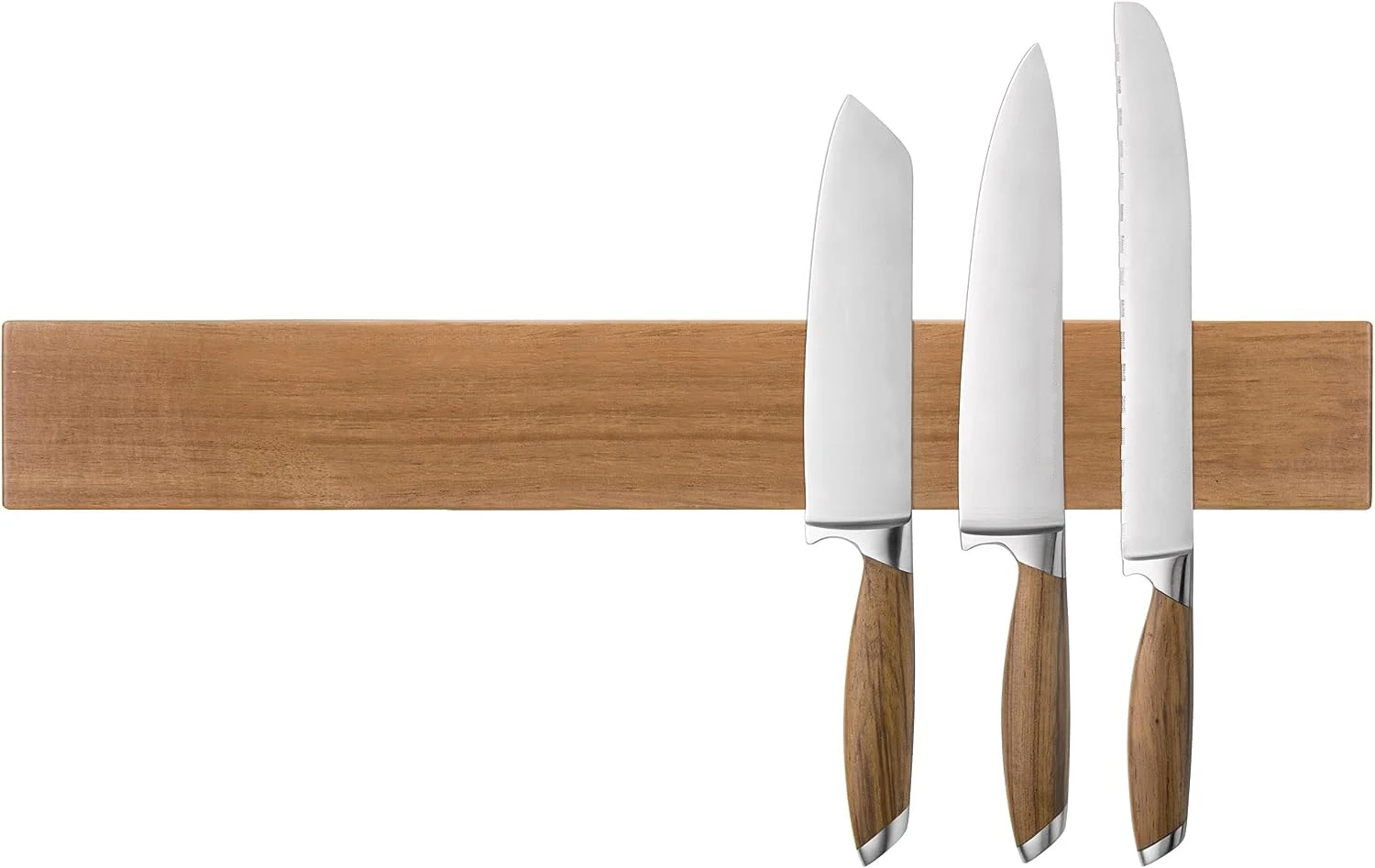 Acacia Wood Powerful Magnetic Knife Strips, Magnetic Knife Holder for Wall Use as Magnetic Tool Organizer, Home Organizer