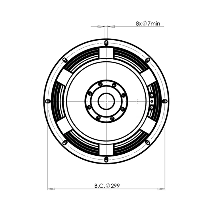 12 дюймов НЧ-1000 Вт сильная мощность 8ohm профессиональный спикер сабвуфер драйвера 12 дюймовый низкочастотный динамик
