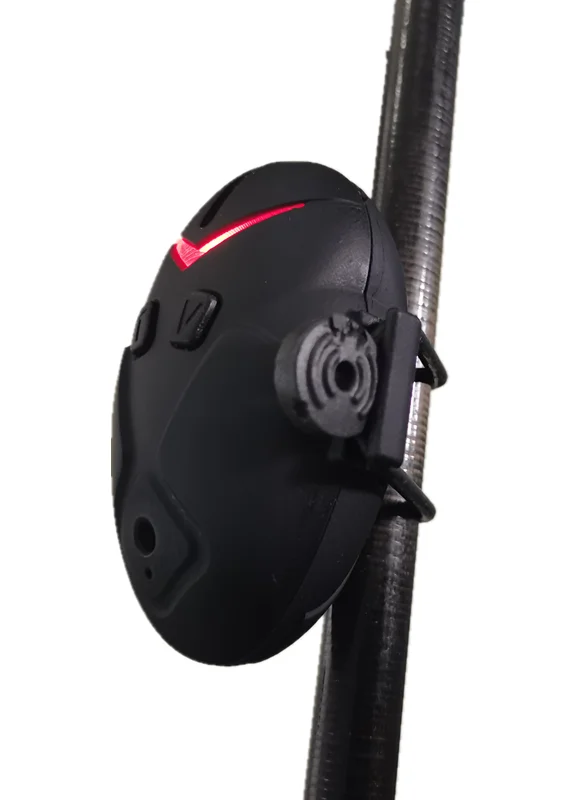 Adjustable Tone 6 LED Indicators Waterproof JZH-RF5618 Black 4+1 Catfish Bite Alarm Fishing CE Certified Streams Lakes Made ABS