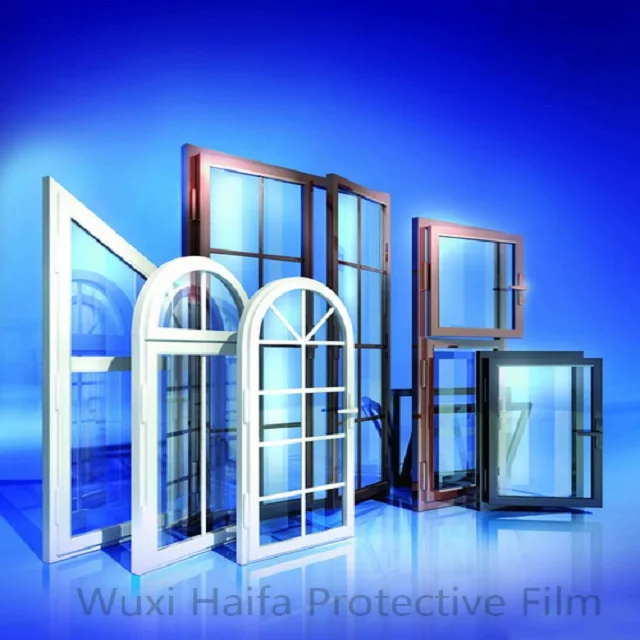 Blue Temporary Adhesive Pe Protective Film for Glass