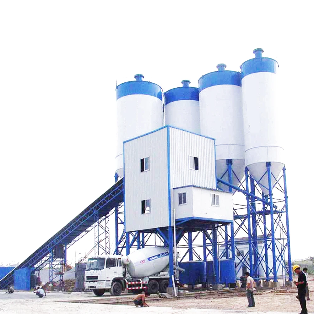 Portable  Fully Automatic HZS180 Concrete Batching Plant