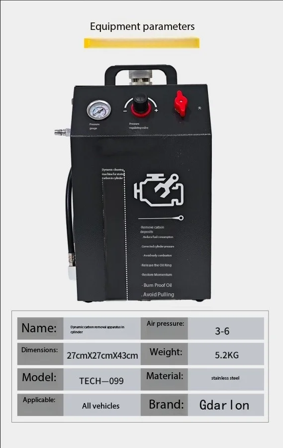 Engine Carbon Cleaning Machine For Generator Technology Eco-Friendly Consumes Water And Electricity No Pollution