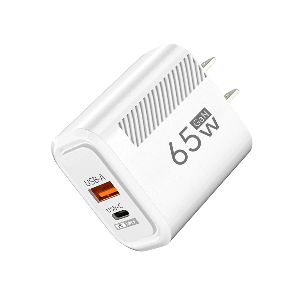 65W USB Fast Charge Charger GaN PD Type C EU/US Plug Wall Charger For iPhone 14 Xiaomi Samsung Huawei USB C Phone Charge Adapter
