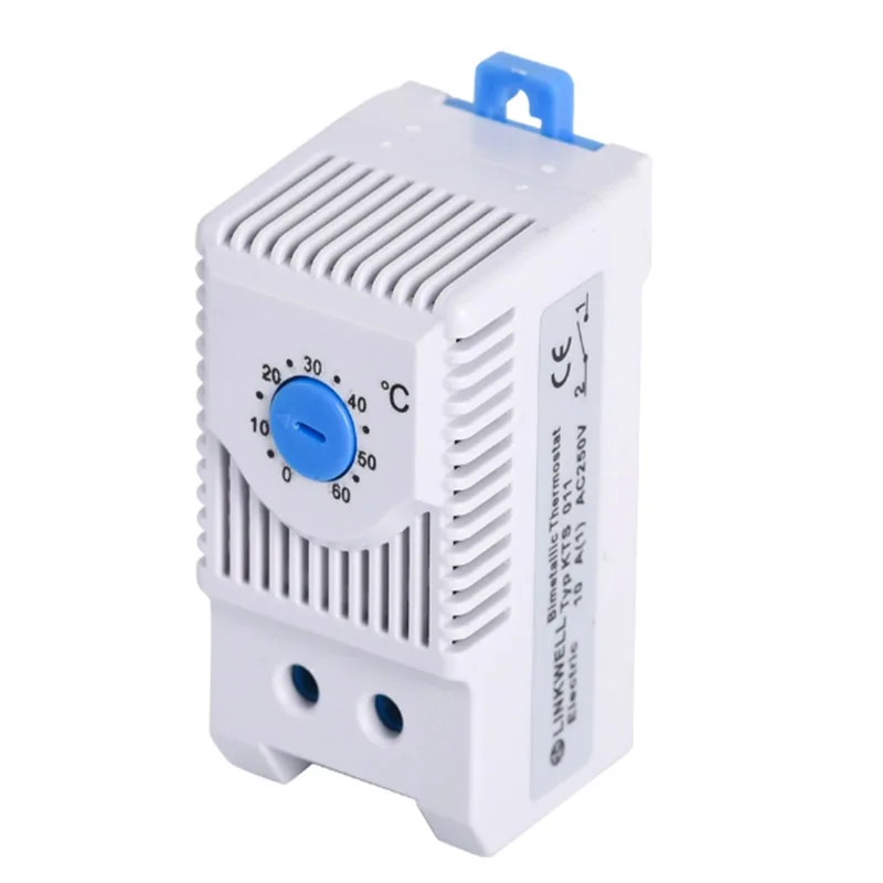 IP20 Normal Open Kts 011 Electrical Cabinet Panel Enclosure Bimetal Thermostat
