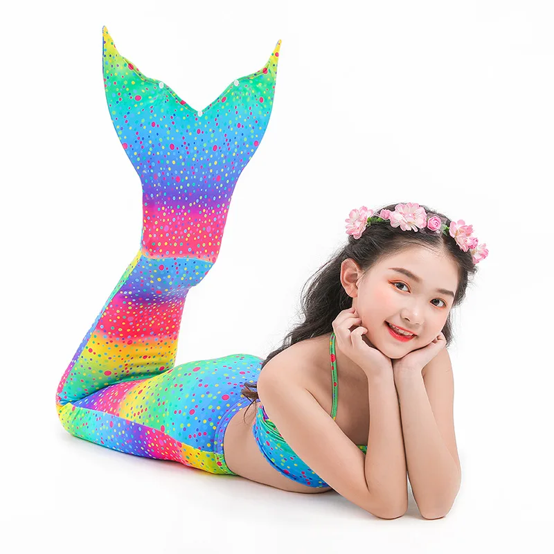 Wholesale kids girls 3pcs/set swimwear children bikini sequin swimsuit