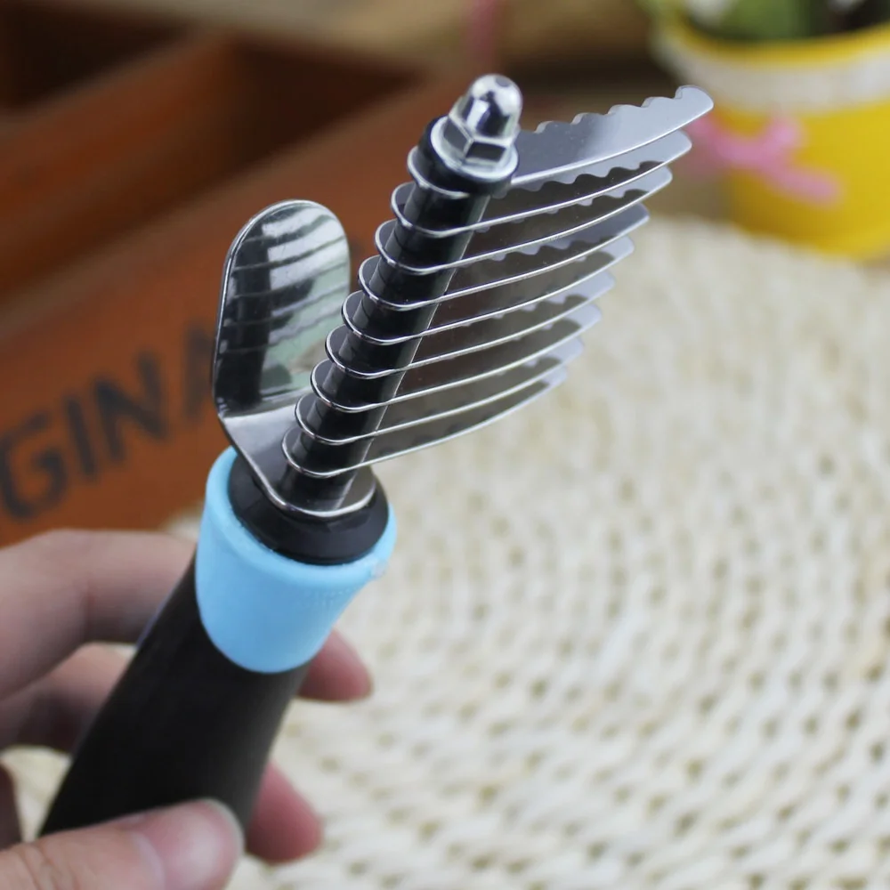 
Dog Rake Hair Remover Comb Cat Hair Grooming Brush Pet Hair Shedding Trimmer 
