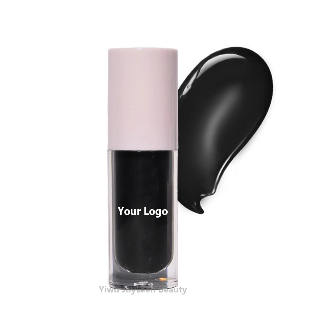 Black Lip oil wholesale bulk Lip Gloss Big Brush Fat vegan Organic Non Sticky Plump Lip Glow  private label lipstick lipgloss