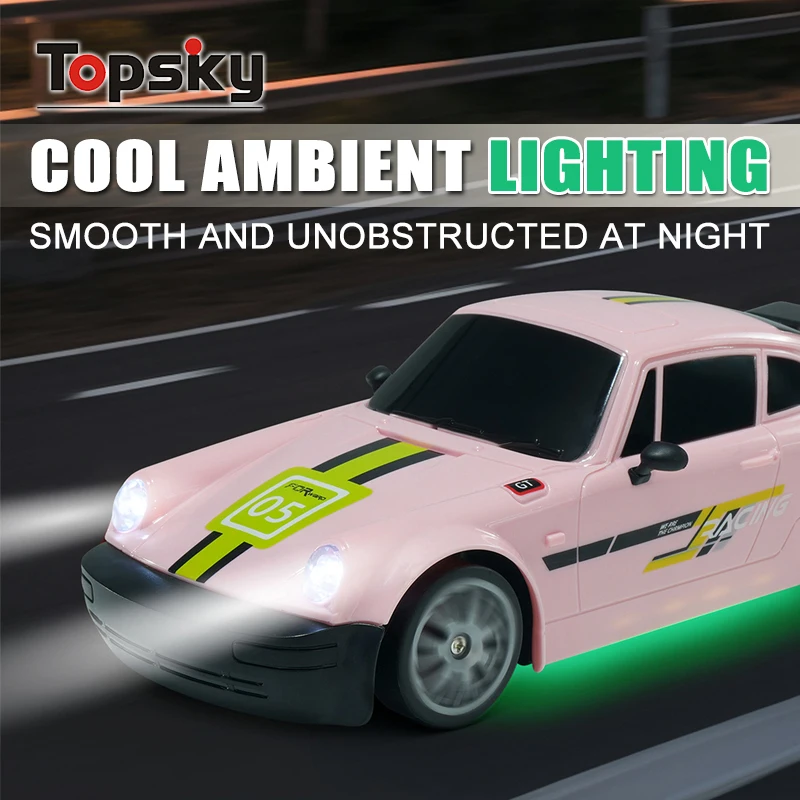 Electronic 1/20 Scale 4WD RC Drift Cars Toys High Speed Remote Control Drift Stunt Four Wheel Car with Lights Toys for Children