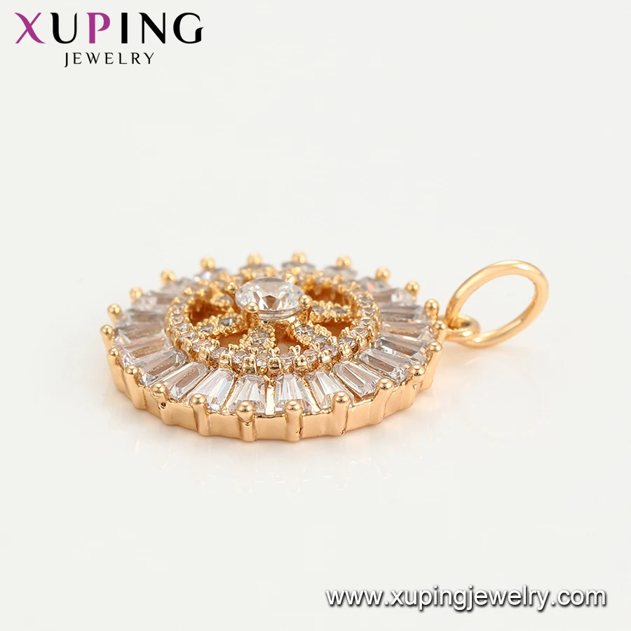 34911 Xuping jewelry Christmas promotion costume jewelry gold plated flower shape new model pendant
