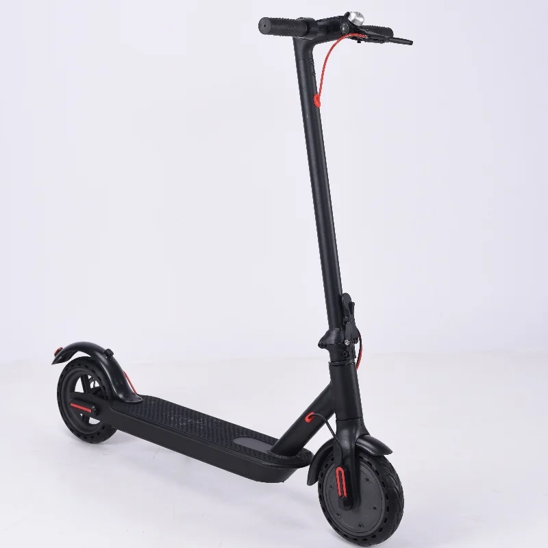 350W front motor brushless motor 36V 8.5-inch front and rear pneumatic tire foldable 2 wheel electric scooter for adults