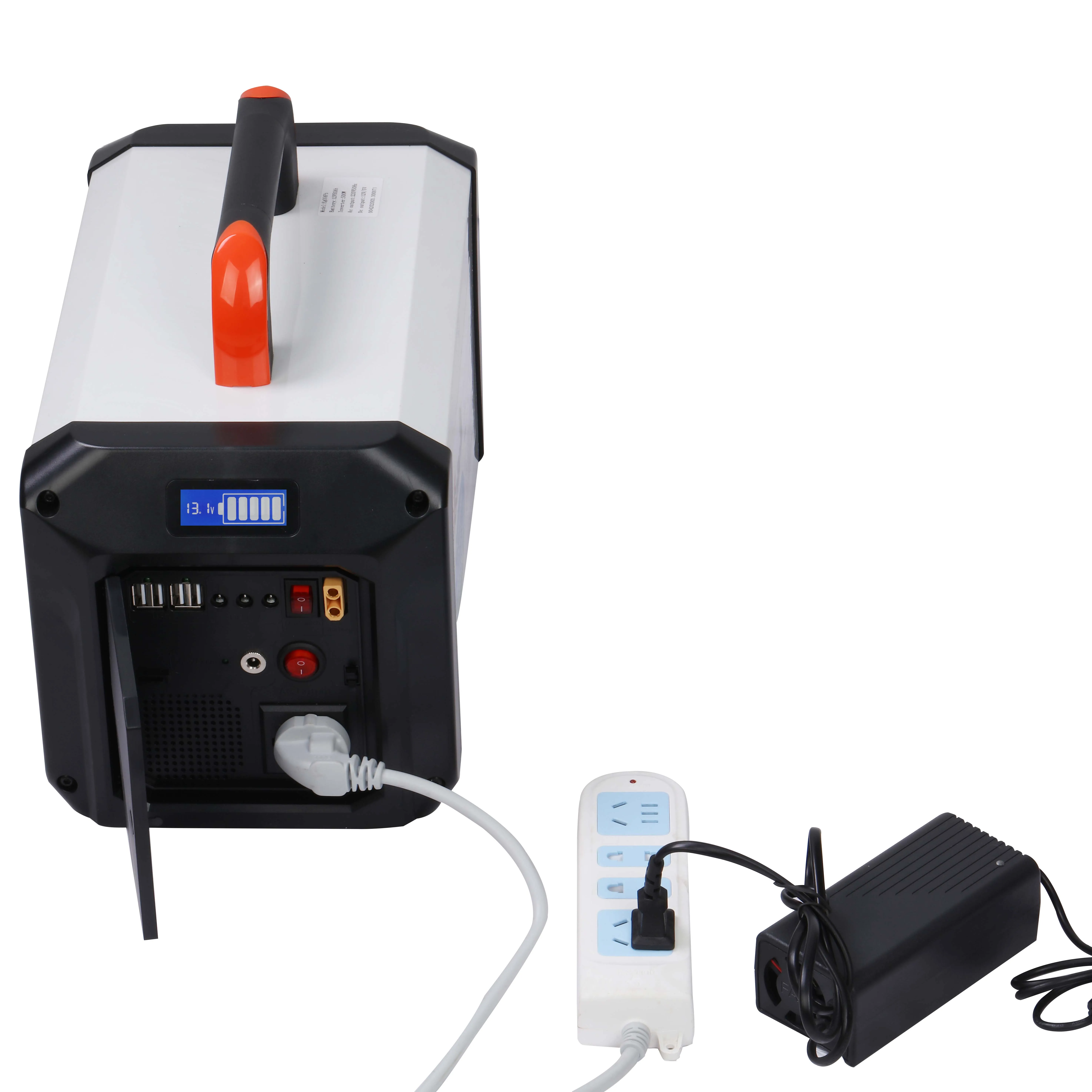 Home use solar Panel System Electricity Inverter portable Power generator 500W with built in lithium battery capacity