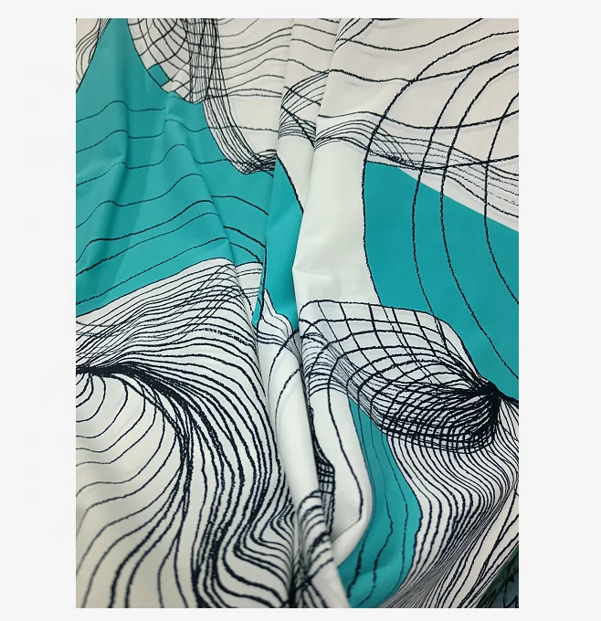 lululemon yoga quick dry Sports Printed fabric 4 way stretch 75nylon 25spandex for swimwaer dress garment surskit plush