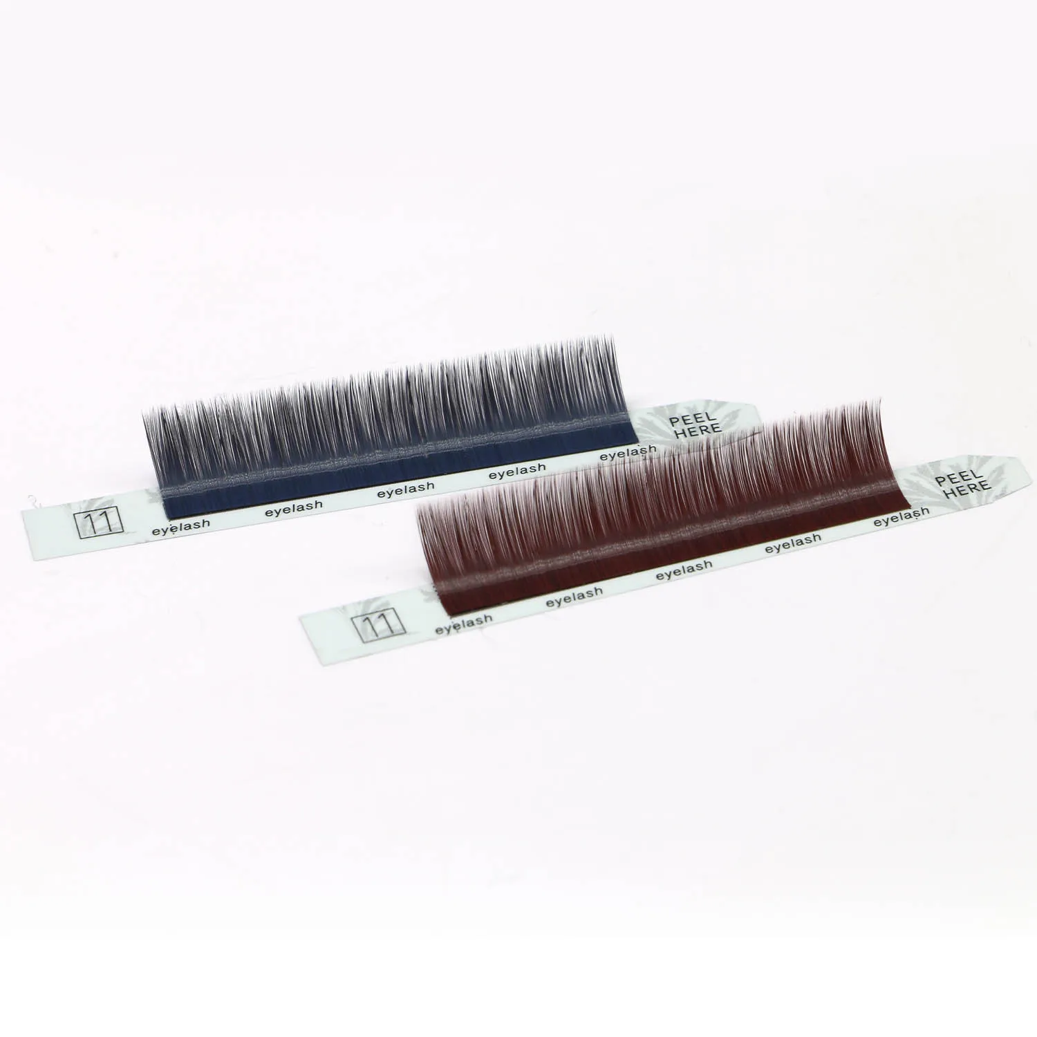 
Private Label Individual Korean Silk Soft Siberian Mink Volume colored Eyelash Extension Lashes 