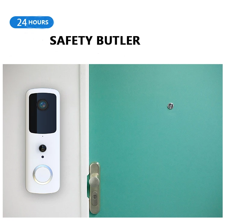 
WaterProof IP54 Mini smart doorbells 1080p hd wireless wi-fi video door Phone with Tuya APP 