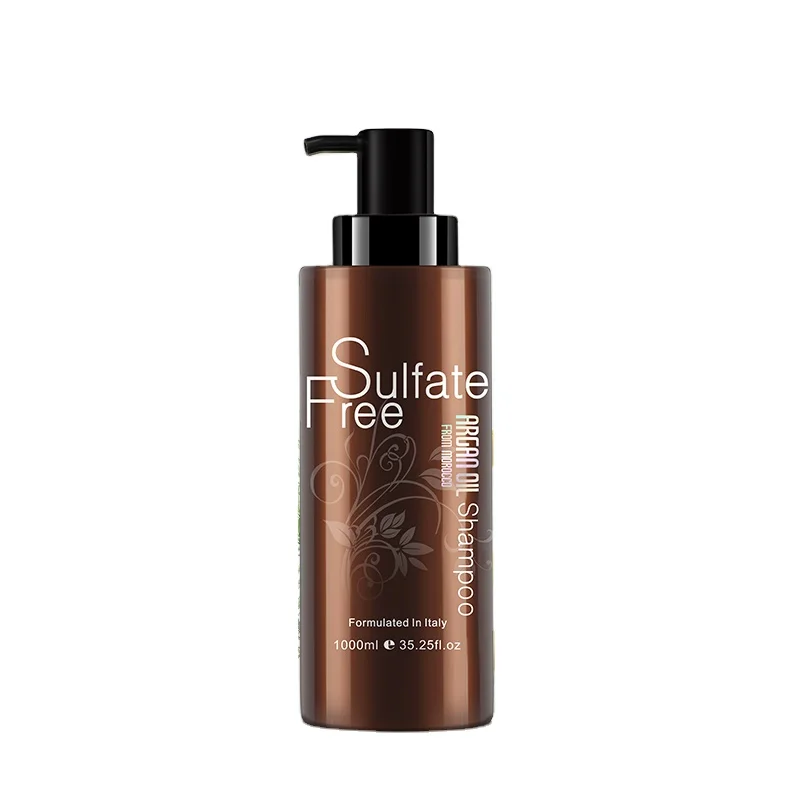 Salon Use Sulfate Free Shampoo Rich In Argan Oil Anti Frizz Hydrating Care Deep Moisturizing Treatment  Keratin Treated