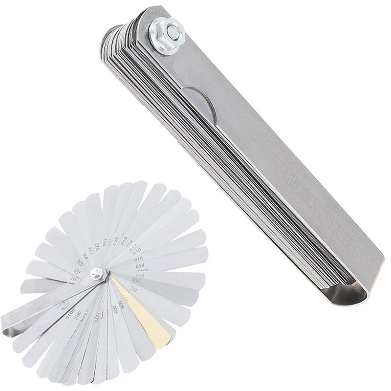 32 Pieces Of Guitar String Height Measuring Ruler Height Measuring Tool Stainless Steel Feeler Gauge