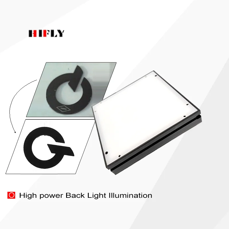 HIFLY Backlight 50mm Square Panel Industrial Inspection Area LED Machine Vision light