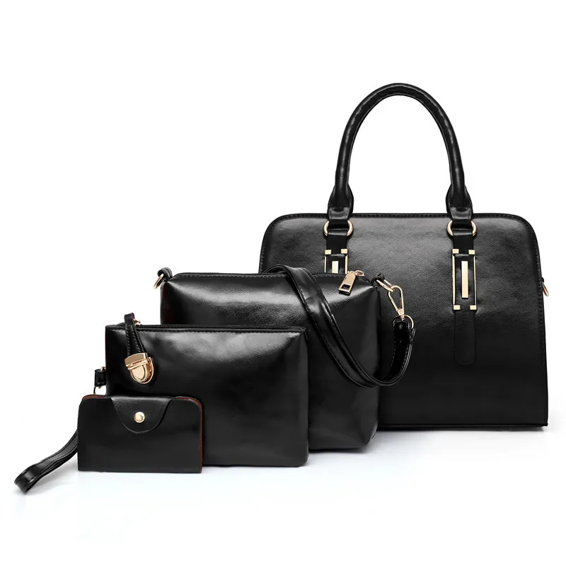 Wholesale Designer Four-piece Crossbody Bags Purses Pu Genuine Leather Ladies Bags High Quality Luxury Custom Handbags For Women