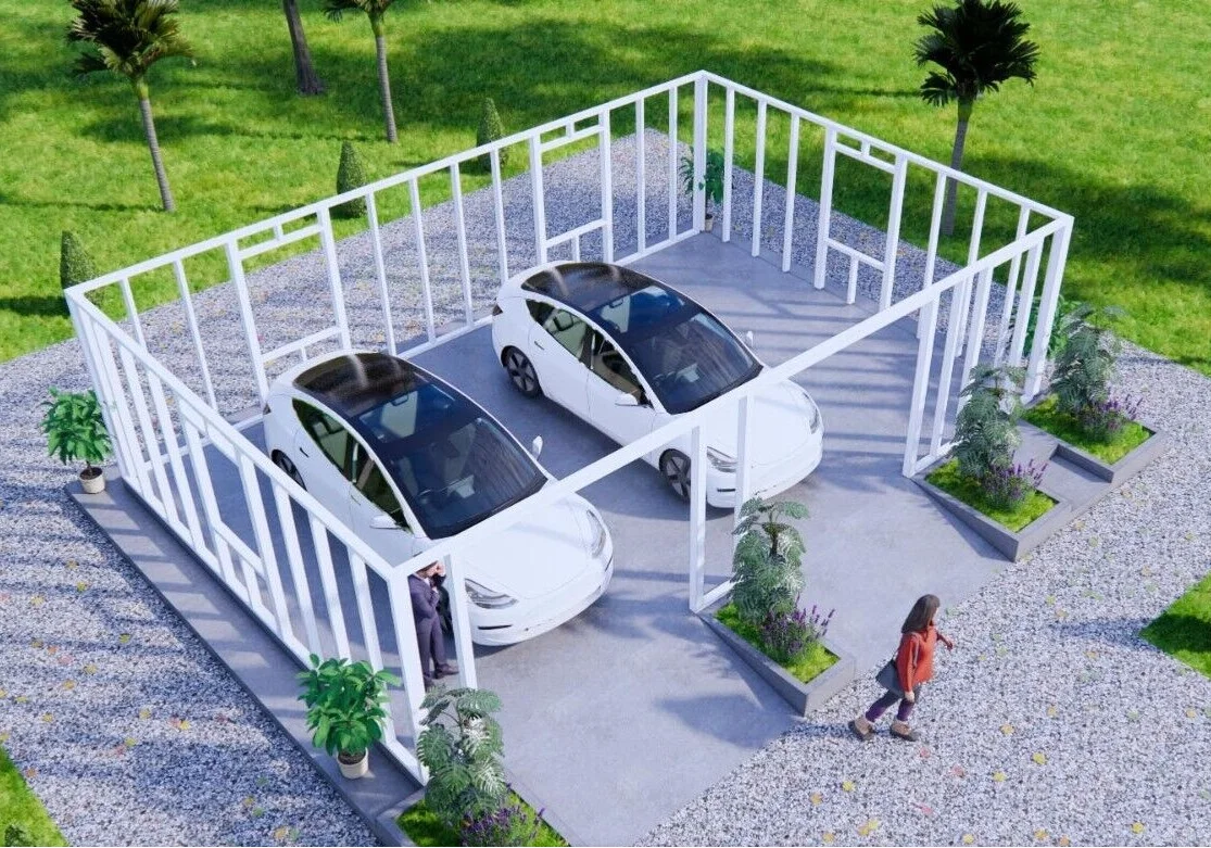 prefab garage shed plan 9m X 6m 2 car shed