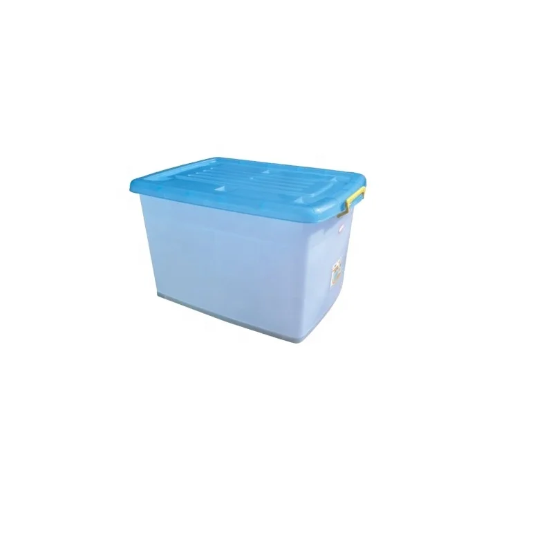 Plastic container with lid handle durable plastic container boxes food grade plastic container