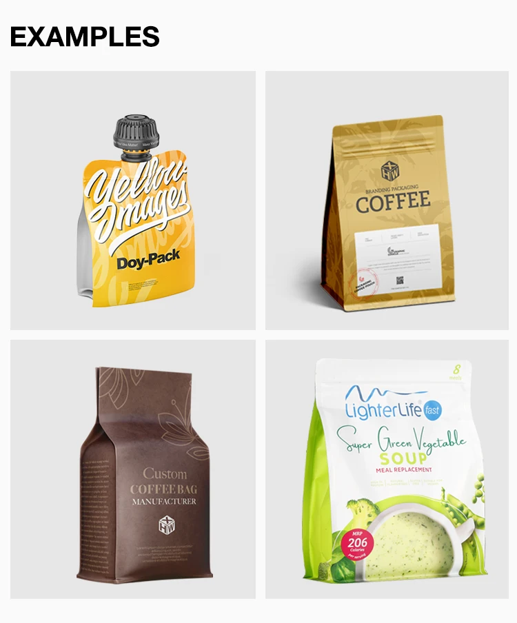 Manufacturer Protein Powder Eight Side Seal Bag Aluminum Foil Zip Lock Custom Print 5kg Whey Protein Powder Packaging Bags