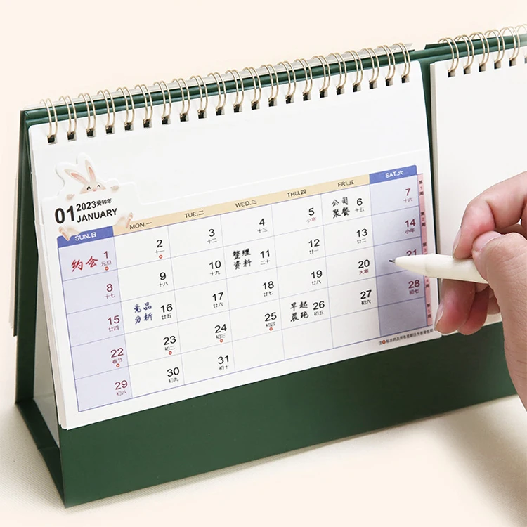 Fully Stocked 2023 Custom Printing 365 Day A Page Creative Mini Daily Desk Calendar