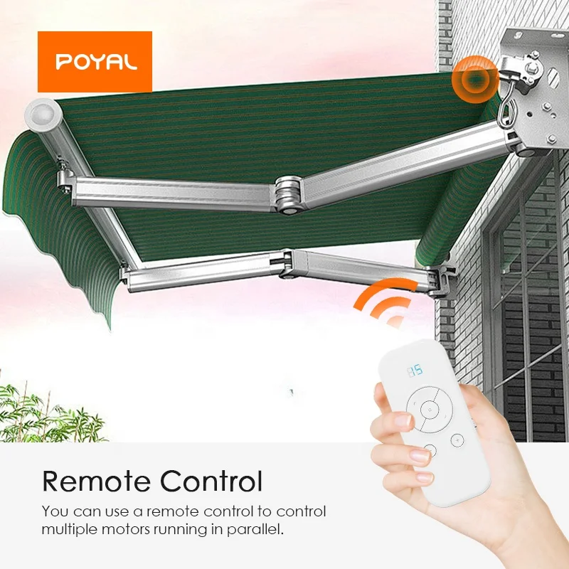 POYAL Wifi smart Zigbee shutter motor aluminum roller shutter door with automatic door opener