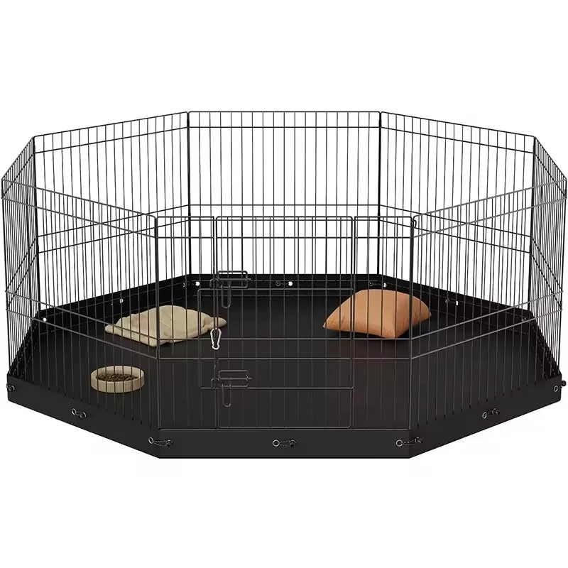 Joysing Outdoor Folding Convenient Camping Metal Iron Pet Dog Cage Dog Cage