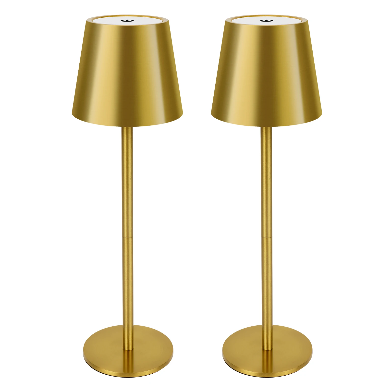 2pcs touch tricolor and endless dimming with memory function adjustment height Black gold table lamp splicing mushroom lamp
