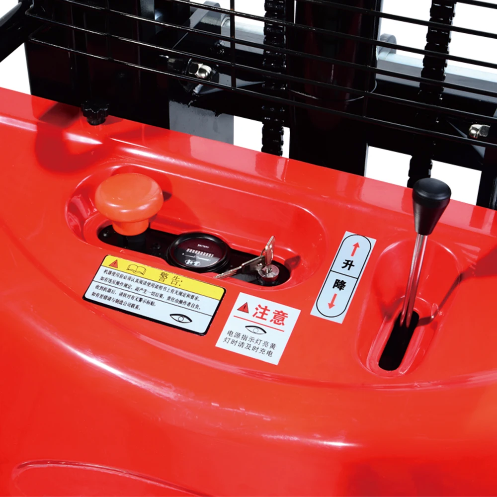 
Warehouse pallet lifting device semi electric walkie stacker forklift 