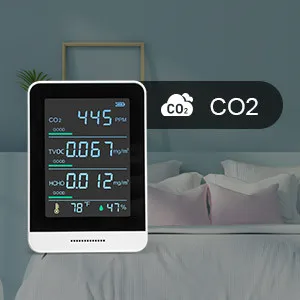 Rechargeable Indoor CO2 Meter Air Quality Monitor Carbon Dioxide Meter For Office Detect CO2 Gas Detector Ndir Generator